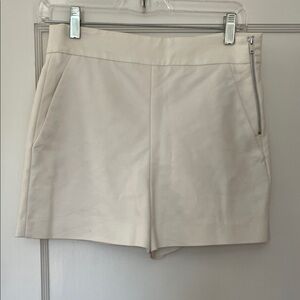 Zara Cream High Waist Women's Shorts
